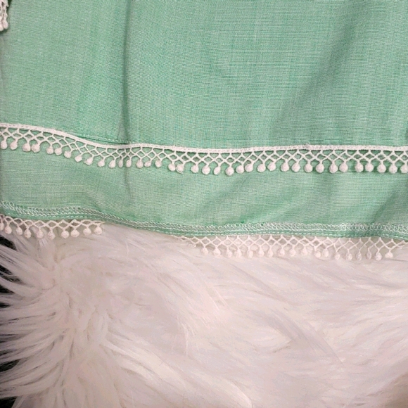 Blouse grifflin paris long sleeve green blouson - Picture 3 of 8